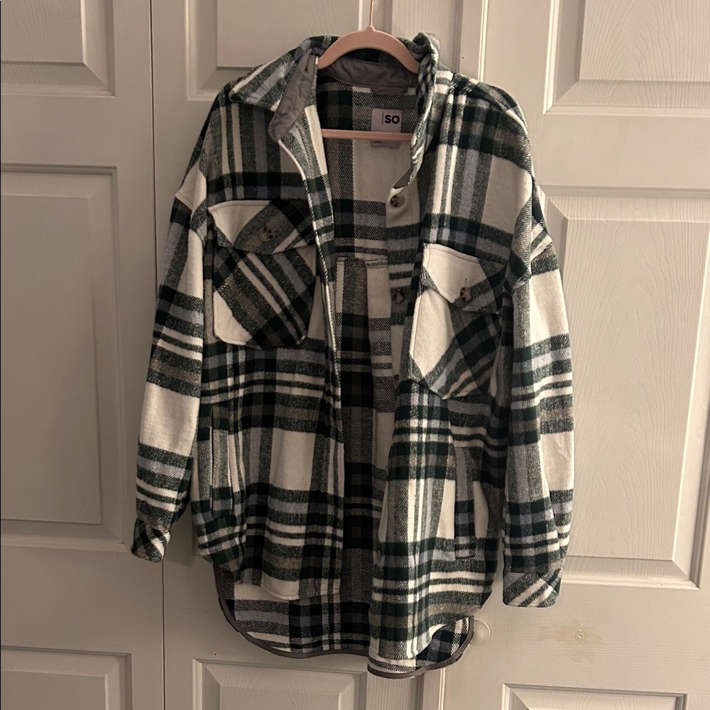 SO plaid shacket